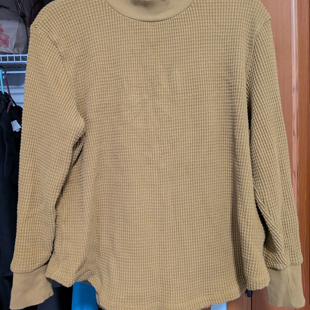 Madewell Mustard Long Sleeve Top